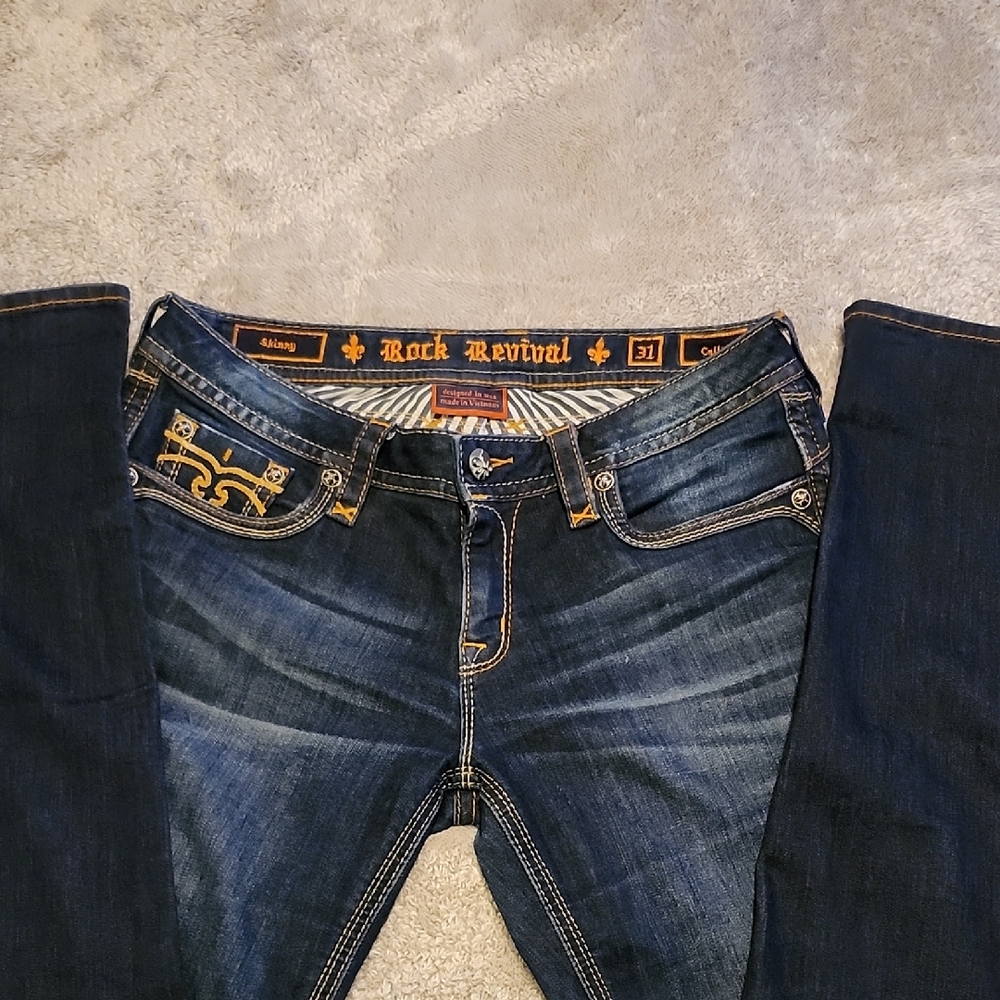 Rock Revival Dark Blue Boot Cut Jeans